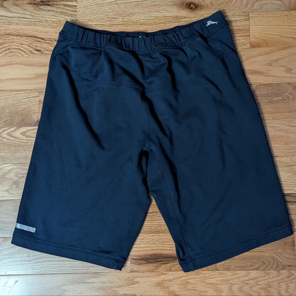 Tommy Bahama Mens M Navy Blue Lounge Shorts with Zipper Pockets Drawstring - Picture 2 of 8